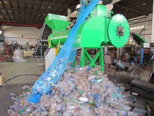 Plastikowa butelka do usuwania etykiet, maszyna do recyklingu plastiku dla zwierząt domowych, maszyna do recyklingu butelek dla zwierząt domowych, maszyna do recyklingu butelek z wodą