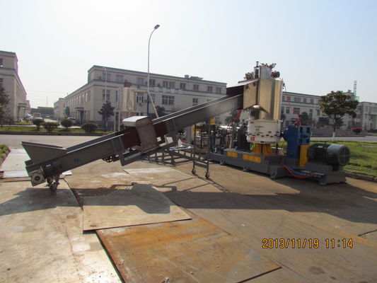 Zagęszczanie do cięcia 130 mm Śruba jednoetapowa Maszyna do granulacji na mokro